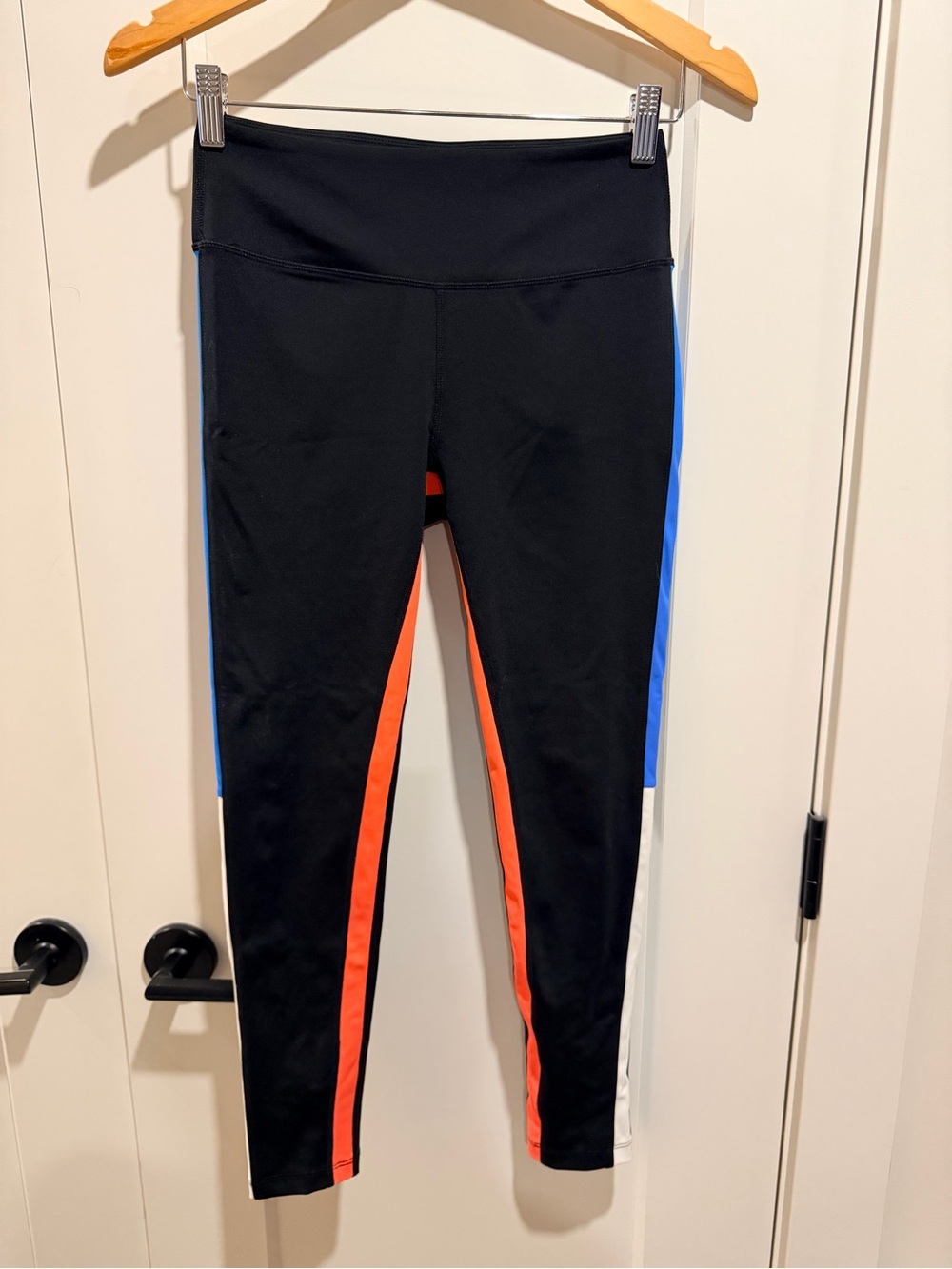 Splits59 Leggings with Pink, Blue and White Stripes